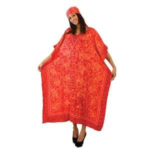  Jaipur Elephant Kaftan  Red 