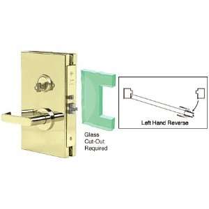 CRL 6x10 LHR Polished Brass Finish Center Lock with Deadlatch in 