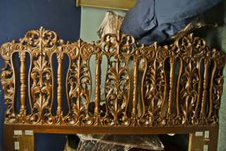   REDUCED Mahoganny French Rococo Queen/King Bed Headboard  