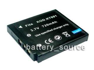 FOR Kodak Digital Camera Battery KLIC 7001 Li ion 3.7V  