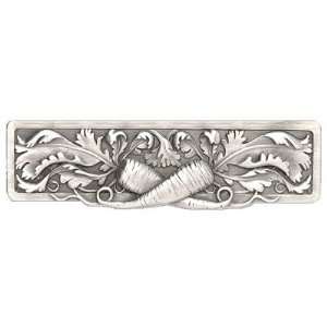  Leafy Carrot Cabinet Pull, Antique Pewter