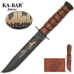  Kabar 9/11 Never Forget USMC with Leather Sheath Sports 