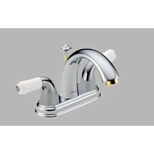   Lavatory Faucet   With Handle In Chrome/Brass Finish