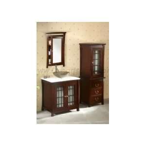  Ronbow 30 Bathroom Vanity Set W/ Glass Sink, Medicine 
