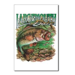  Postcards (8 Pack) Largemouth Bass 
