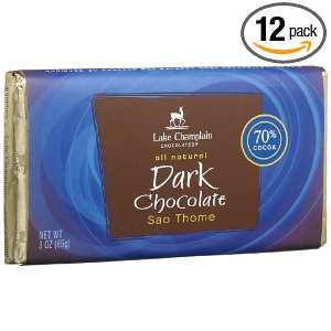 Lake Champlain Chocolates Dark Chocolate (70% Cocoa) Sao Thome, 3 