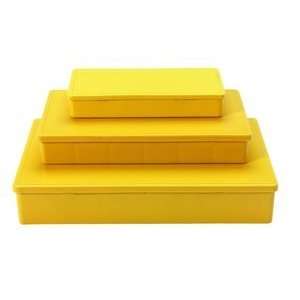  Compartmented Box, 10 1/2 x 6/3/16 x 1 9/16, Yellow, 12 