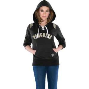  Pittsburgh Penguins Womens Touch Laced Up Fleece Hooded 