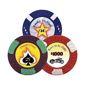  Customized Poker Chip Labels