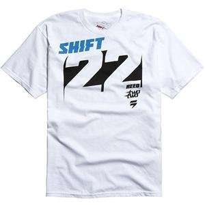  Shift Racing Reed Knockout T Shirt   X Large/White 