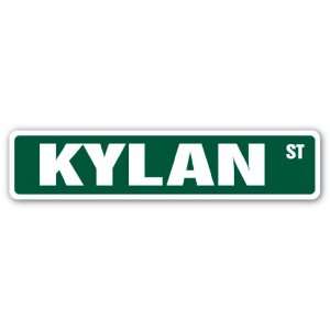  KYLAN Street Sign name kids childrens room door bedroom 