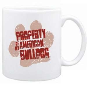  New  Property Of My American Bulldog  Mug Dog