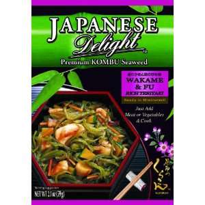 Japanese Delight Premium Kombu Seaweed, Wakame & Fu, teriyaki flavor 