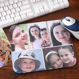  Personalized Photo Montage Horizontal Mouse Pad Office 