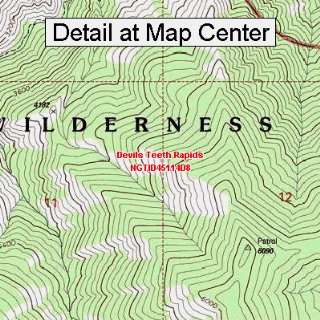   Quadrangle Map   Devils Teeth Rapids, Idaho (Folded/Waterproof