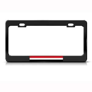 Yemen Flag Black Country Metal license plate frame Tag Holder
