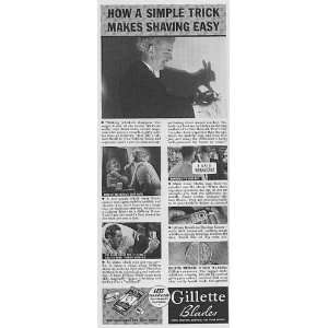 Gillette Razor Ad from April 1938