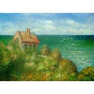 Art Reproduction Oil Painting   Monet Paintings Fishermans Cottage At 