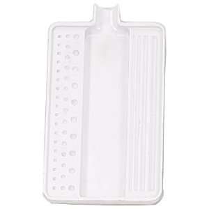  WHITE ABS PLASTIC SORTING TRAY, 7 1/8 x 3 3/4