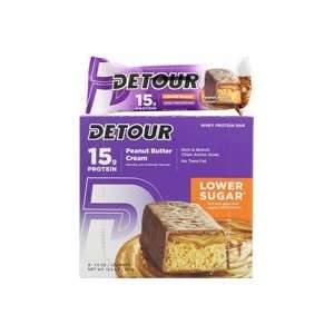  Detour Lower Sugar 15g Whey Protein Bar, Peanut Butter 