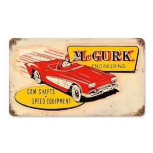  McGurk Engineering Vintage Metal Sign Auto
