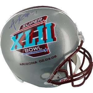  Aaron Ross Super Bowl 42 Full Size Helmet Sports 