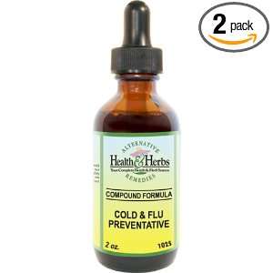   & Herbs Remedies Colds, Flu Preventative, 1 Ounce Bottle (Pack of 2