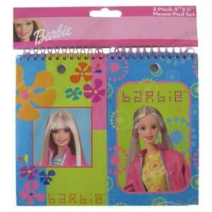  2 Pack Barbie Girls Memo Pad Set   Barbie Stationery Toys 