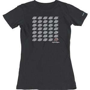  Troy Lee Designs Womens Cloud T Shirt   32/Black 