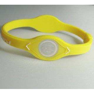 Power Balance Silicone Wristband Bracelet   (Coloryellow; Sizes)