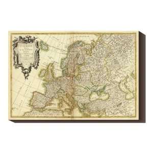  Wrapped Canvas LEurope 1782 Map