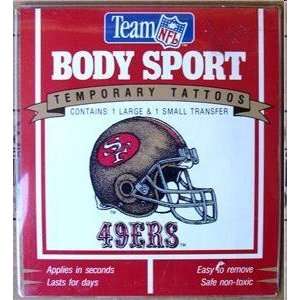  San Francisco 49ers Temporary Tattoos, Package of 5 with 5 