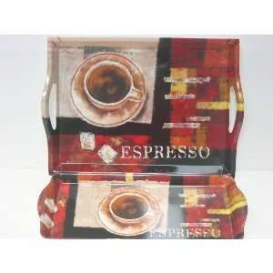Espresso Coffee Melamine Serving Tray 