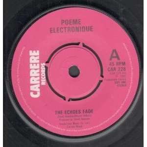   FADE 7 INCH (7 VINYL 45) UK CARRERE 1982 POEME ELECTRONIQUE Music