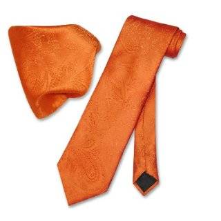 Burnt orange cheap ties for men stripes anniversary gifts for him silk 