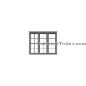 com Tichy Train Group HO Scale 98 x 80 Double Hung 4/4 Triple Windows 