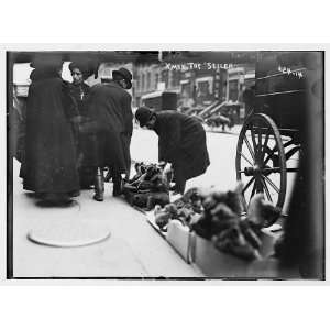  Vendor of Christmas toys,6th Ave.,New York