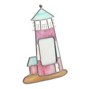  Nautical Lighthouse Glass Frame 2 X 3, Red/White/Blue