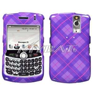 BLACKBERRY 8300 8310 8330 Scotland Plaid Purple Phone Protector Cover