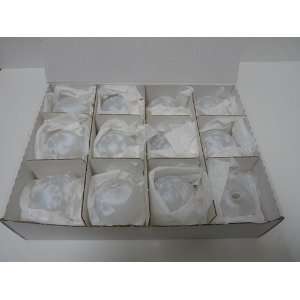  Handmade White Glass Ornaments (12 Ornaments) Everything 