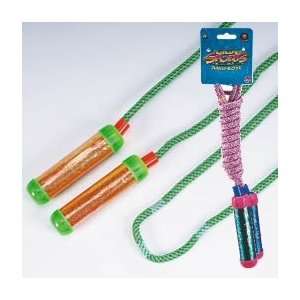 JUMP ROPE WITH GLITTER HANDLES. Assorted colors. Printed card. Size 84 