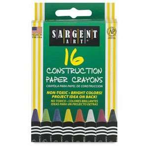   Paper Crayons   Construction Paper Crayons, Set of 16 Arts, Crafts