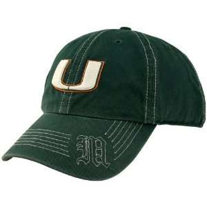   Miami Hurricanes Green Incognito Adjustable Hat