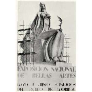  1928 Print Exposicion National de Bellas Arte Madrid Ad 