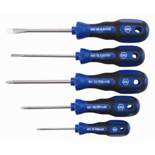 Wiha 46095 Screwdriver Set, Slotted And Phillips, 3K Cushion Grip
