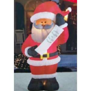 7ft Airblown Inflatable African American Santa  Patio 