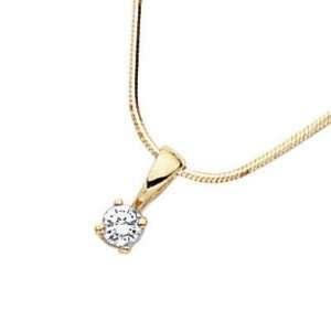 18K Yellow Gold   Diamond   Pendant (Sold alone cubic snake chain not 