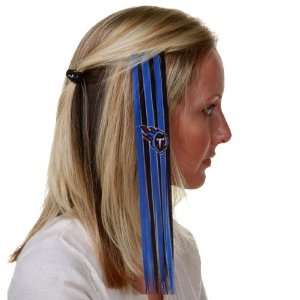 NFL Tennessee Titans Ladies Black Blue Sports Extension Hair Clips