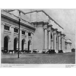  Front,Union Station,Washington,DC,Horses,wagons,autos 