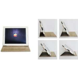 iPad 2 Case /Cover /Stand Black Color   4 Angles Adjustable (Beige 